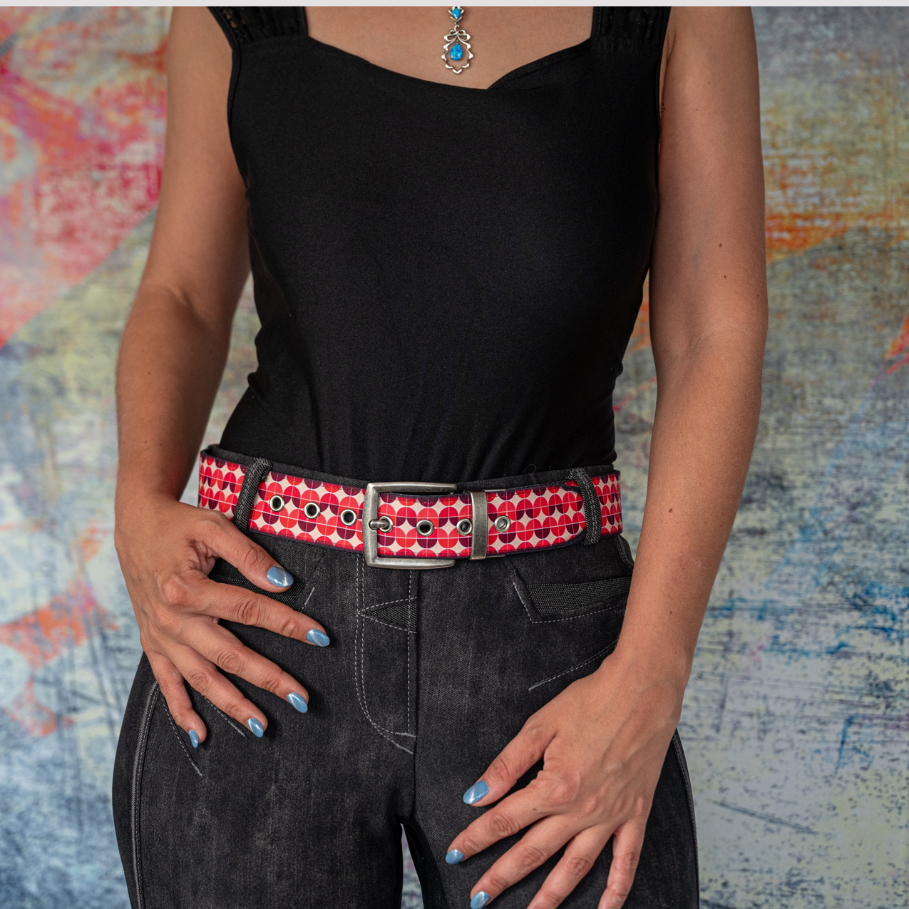 Seegarn - Gürtel / Wendegürtel SeeKoralle 4cm