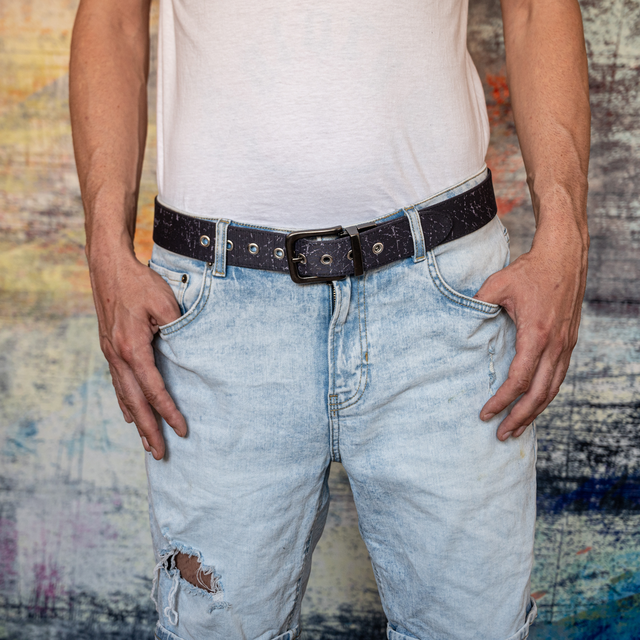 Seegarn - Gürtel / Wendegürtel SeeSchwärze 4cm